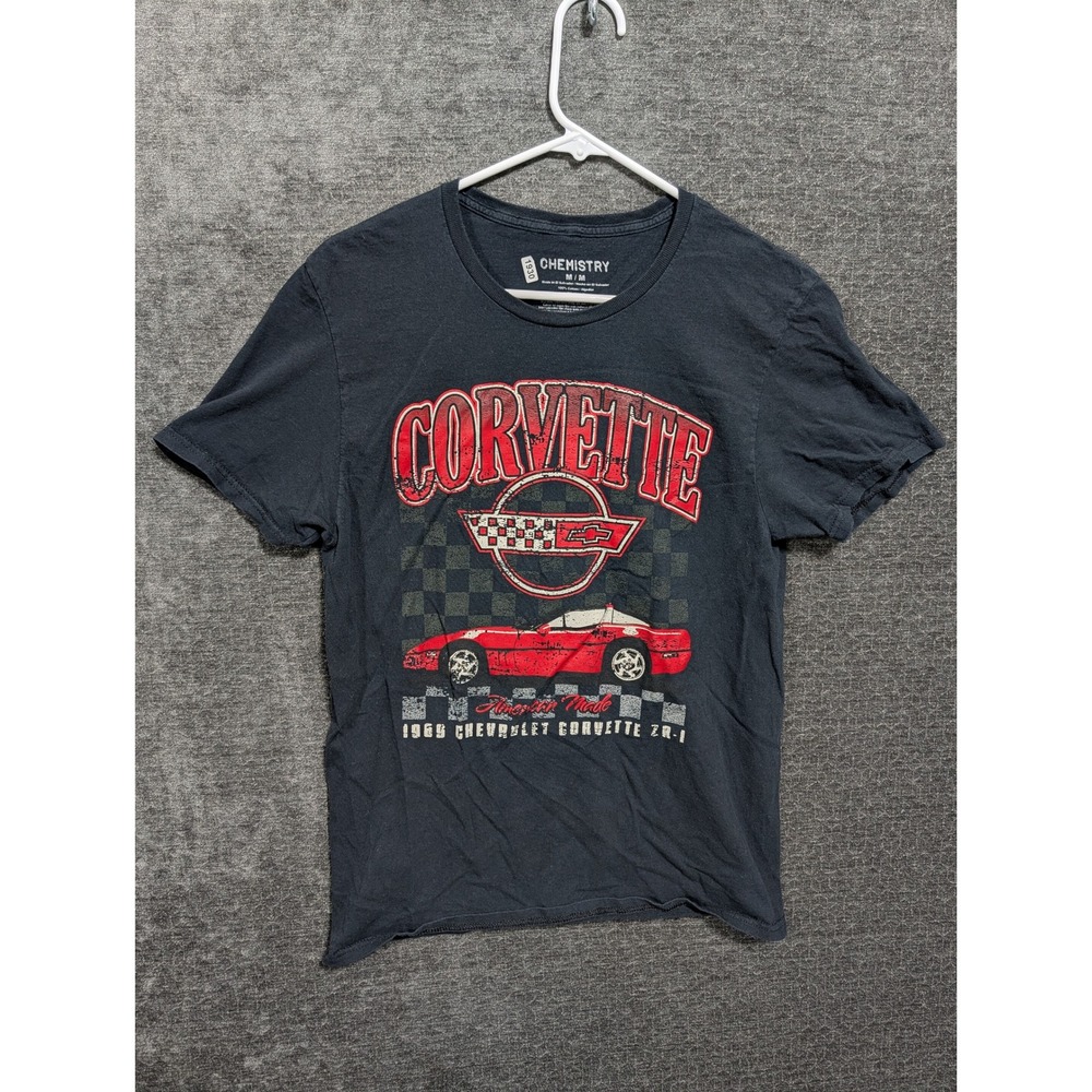 Chemistry Mens 1989 Chevrolet Corvette ZR-1 Graphic T-Shirt Black Size M